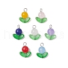 Natural Dyed Malaysia Jade Pendants PALLOY-JF03403-02-1