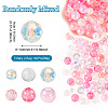 Transparent & Opaque Acrylic Bead OACR-TAC0002-08B-5
