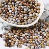 6/0 Opaque Baking Paint Glass Seed Beads SEED-M012-02A-25-1