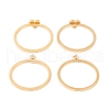 Heart 304 Stainless Steel Finger Ring Set for Women RJEW-C086-30-G-4