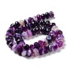 Natural Banded Agate/Striped Agate Beads Strands G-E605-A02-03D-4