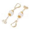 Alloy Glass Hoop Dangle Earrings EJEW-JE06023-4