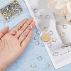 DICOSMETIC 80Pcs 2 Colors 304 Stainless Steel Leverback Earring Findings STAS-DC0015-91-3