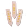 Natural Rose Quartz Moon Phase Pendants G-C145-01B-1