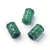 Natural Myanmar Jade/Burmese Jade Carved European Beads G-E418-28B-1