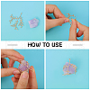CHGCRAFT 8Pcs Brass Leaf Pendants KK-CA0002-79-5