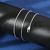 Brass Cable Chain Necklaces for Women Men KK-B129-30S-2
