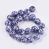 Handmade Blue and White Porcelain Beads PORC-G002-12-2