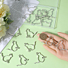 SUNNYCLUE 20Pcs Rack Plating Alloy Kitten Open Back Bezel Pendants FIND-SC0008-19-3