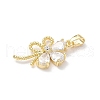 Brass Micro Pave Cubic Zirconia Pendants KK-K403-03B-01-2