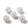 Polymer Clay Rhinestone Beads RGLA-D050-01C-2