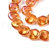 Electroplate Glass Beads Strands EGLA-N012-07L-3