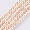 Natural Cultured Freshwater Pearl Beads Strands PEAR-R063-07A-1