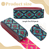 Polyester Jacquard Flower Ribbon for Garment Accessories OCOR-WH0097-24C-2