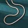 Brass Tennis Necklaces NJEW-I104-13A-1