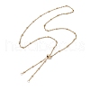 Ion Plating(IP) 304 Stainless Steel Slider Necklace Makings AJEW-JB01276-1