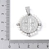 304 Stainless Steel Pendants KK-K399-01P-09-3