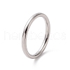 201 Stainless Steel Simple Thin Plain Band Ring for Women RJEW-I089-27P-1