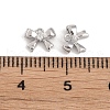 Brass Micro Pave Clear Cubic Zirconia Pendants KK-K351-46B-P-3