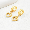 Fashionable Heart-shaped Hoop Earrings OG6001-1