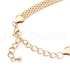 Vacuum Plating 304 Stainless Steel Mesh Chain Necklaces NJEW-O123-06G-3