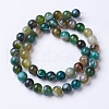 Natural Grade A Striped Agate/Banded Agate Beads Strands G-E479-05-8mm-2