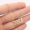 1993 Birth Year Number 201 Stainless Steel Pendant Cable Chain Necklaces FS-WGB5F08-14-1