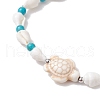 2Pcs 2 Styles Shell Beaded Bracelets BJEW-TA00586-02-4