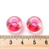 Transparent Acrylic European Beads TACR-P009-C01-11-3