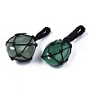 Natural Green Aventurine Pendants G-N0326-93H-2