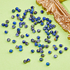 FIBLOOM DIY Natural Lapis Lazuli Round Beaded Stretch Bracelet Making Kit G-FI0001-16-5