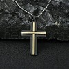 201 Stainless Steel Pendant Necklaces NJEW-C034-39D-M-2