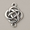 Tibetan Style Alloy Knot Connector Charms FIND-CJC0007-41B-1