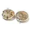 Electroplated Natural Druzy Agate Pendants G-A229-01A-2