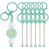 SUNNYCLUE DIY Iron Bar Beadable Keychain Making Finding Kit DIY-SC0025-45-1