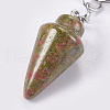 Natural Unakite Keychain KEYC-P041-A01-3