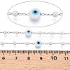 Handmade Lampwork&Imitation Pearl Beads Chains CHS-T006-13P-3
