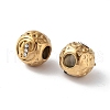 Ion Plating(IP) 304 Stainless Steel Rhinestone European Beads STAS-A092-10P-G-2