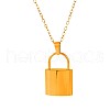 Stainless Steel Lock Pendant Necklaces for Women XV2991-2-5