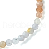 4mm Faceted Natural Mixed Gemstone Round Beaded Stretch Bracelets for Women BJEW-JB10735-5
