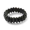 Bicone Natural Silver Obsidian Beads Stretch Bracelets for Women Men BJEW-C097-05I-4