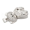 Brass with Cubic Zirconia Pendants KK-K340-01P-01-3