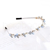 Shiny Elegant Glass Hair Bands PW-WG75179-21-1