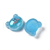 Glitter Plated Animal Resin Cabochons RESI-H163-10B-2
