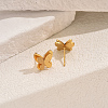 Stylish Stainless Steel Double-layer Butterfly Stud Earrings OJ6331-5