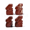 Natural Red Jasper Rabbit Display Decorations G-R007-02C-1