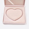 Square Plastic Covered with Velvet Necklace Boxes NDIS-K001-06-7