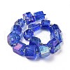 Electroplated Natural Quartz Beads Strands G-G767-02-M-3
