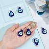 BENECREAT 6Pcs Handmade Lampwork Perfume Bottle Pendants LAMP-BC0001-02-3