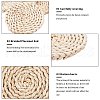 Handmade Corn Straw Woven Placemats AJEW-WH0016-79-4